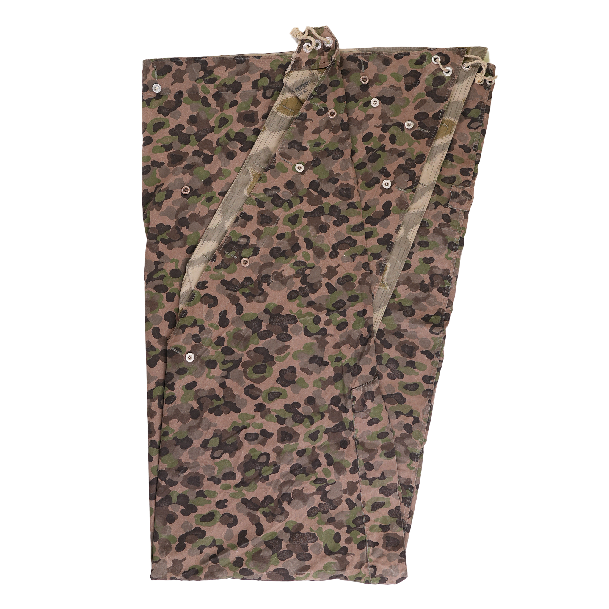 Vintage Austrian Peadot Camo Shelter Half