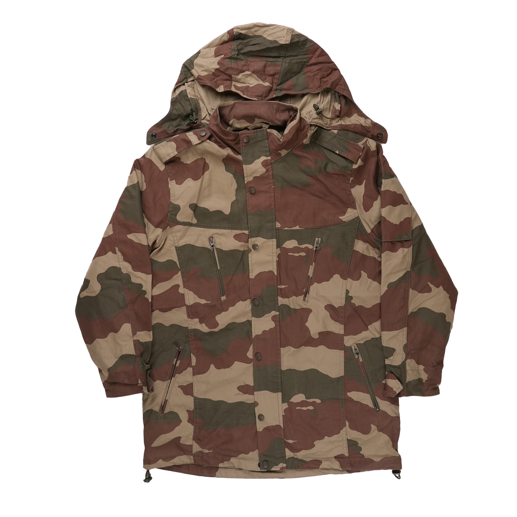 Turkish Army Woodland Parka with Quilted Liner