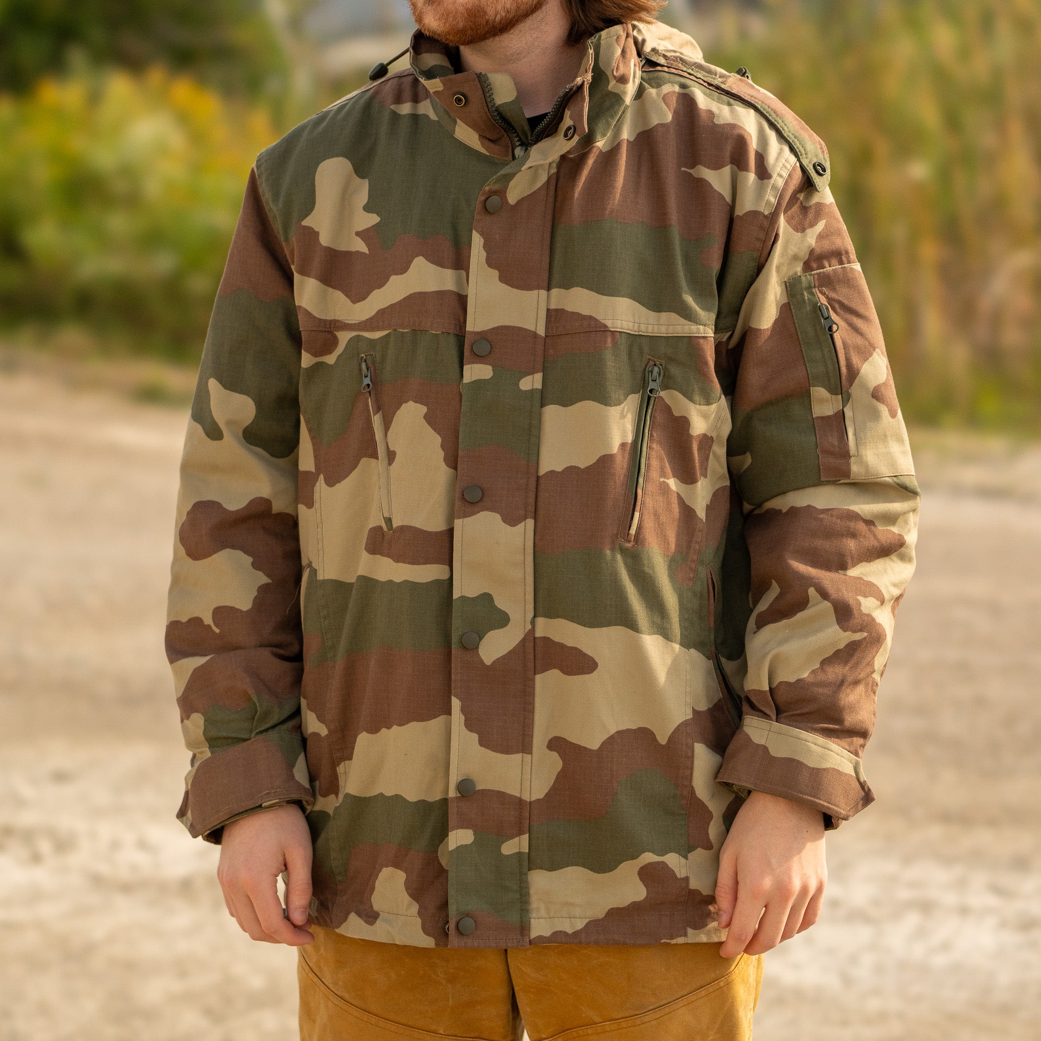 Turkish Army Woodland Parka with Quilted Liner