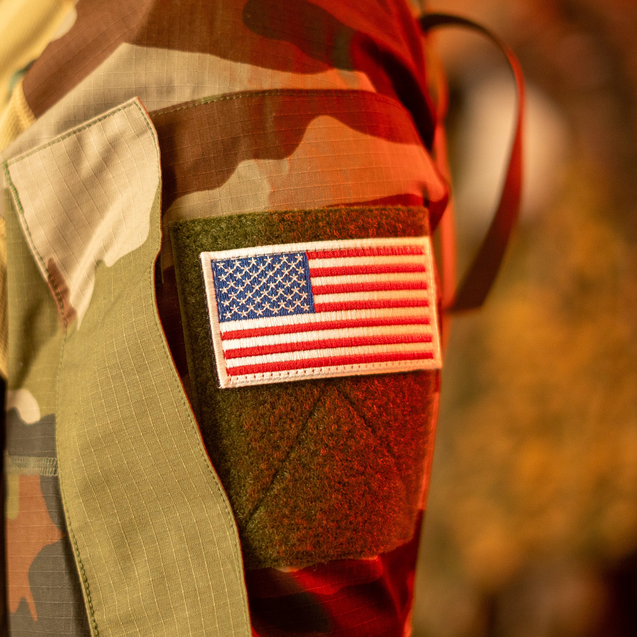 USA Flag Hook & Loop Patch