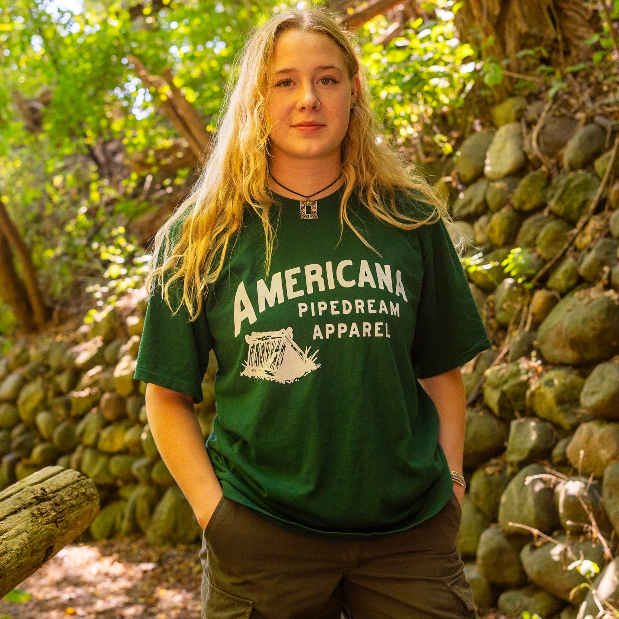 Forest Green Americana Pipedream Tee – USA Made