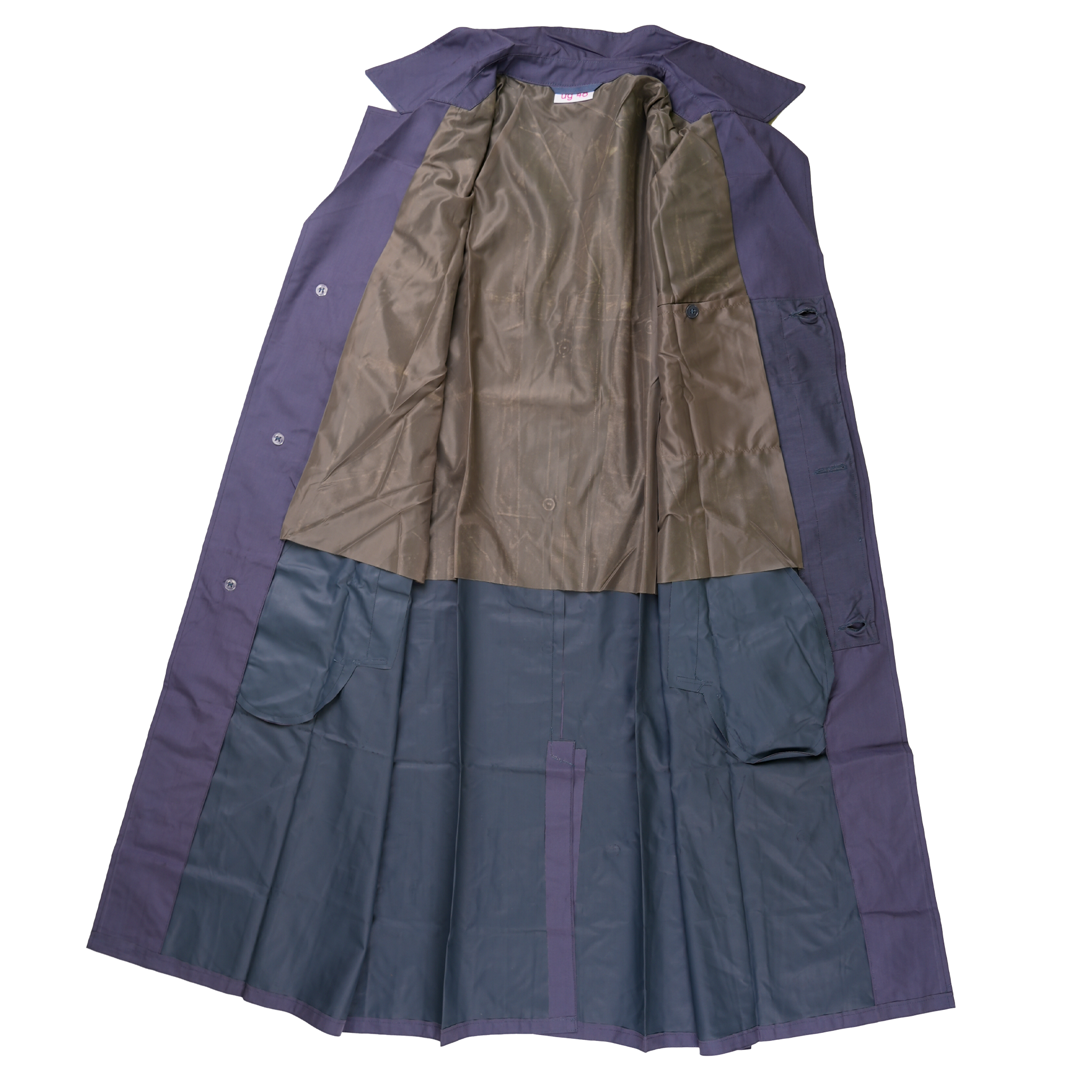 Vintage East German Blue Raincoat