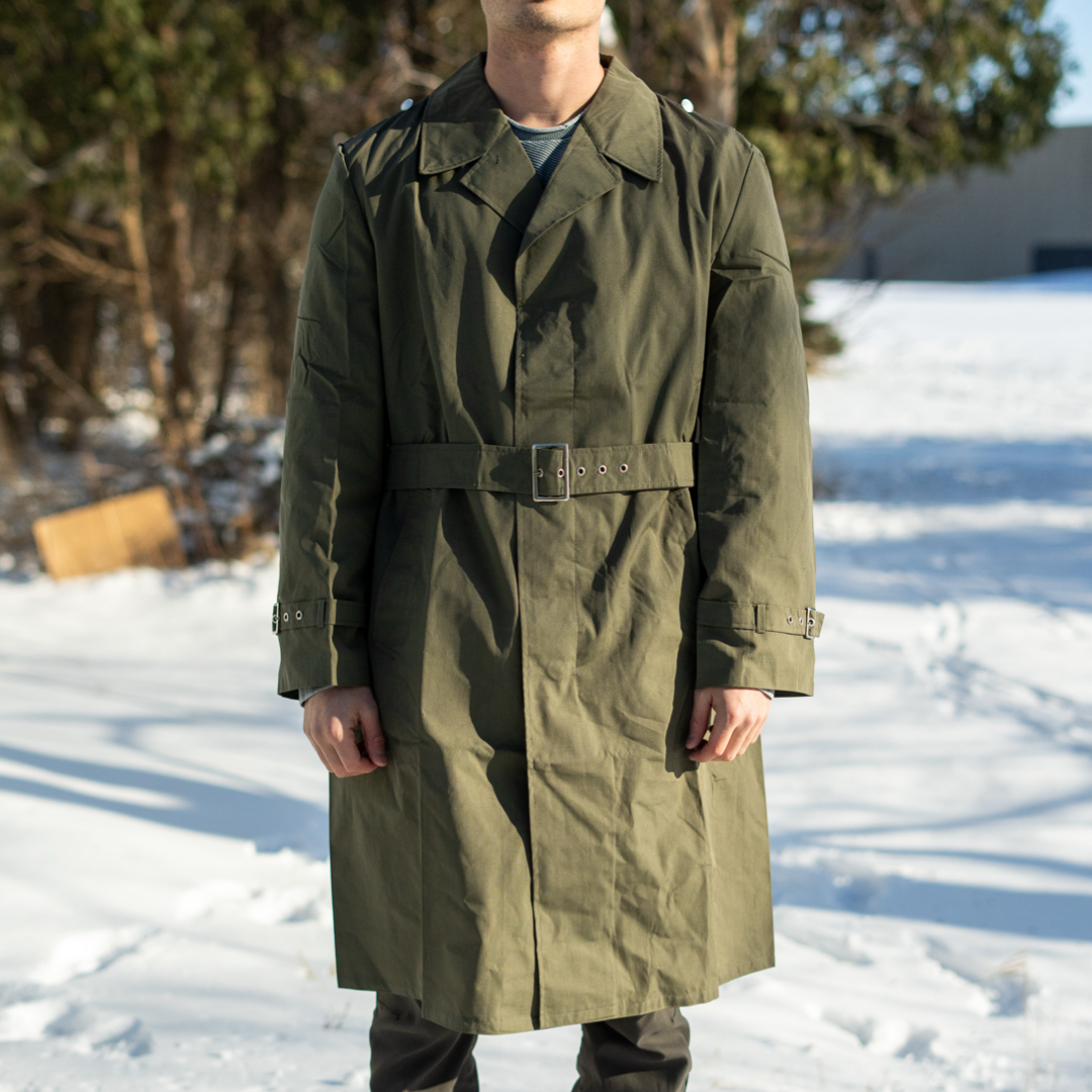 Vintage East German Military Raincoat