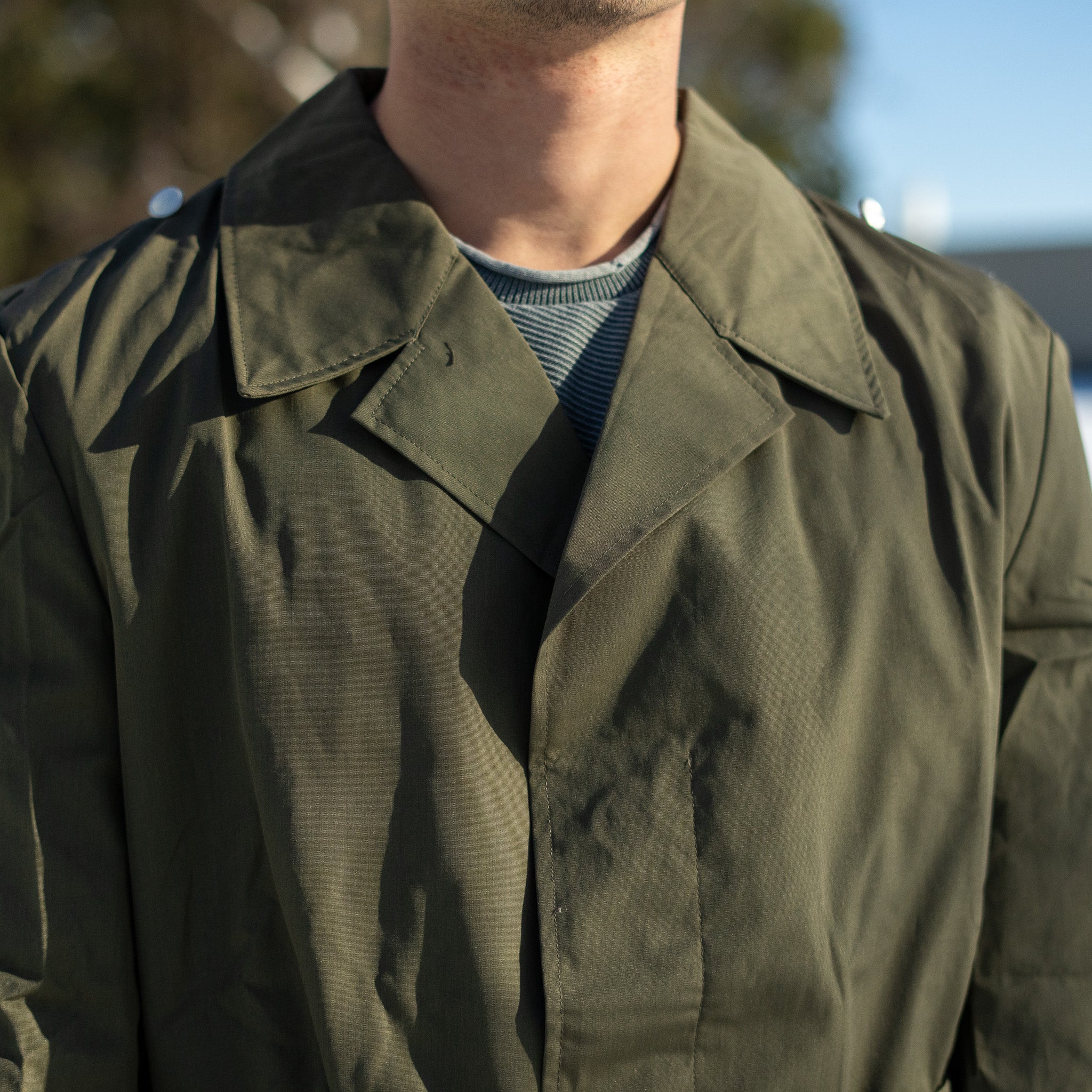 Vintage East German Military Raincoat