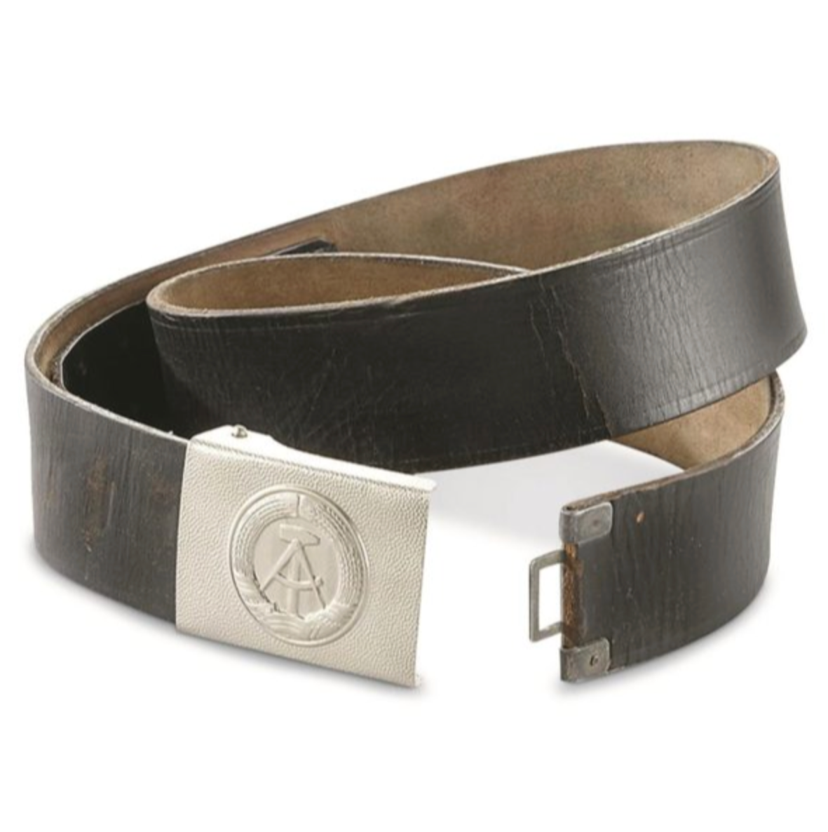 Vintage East German Leather Belt