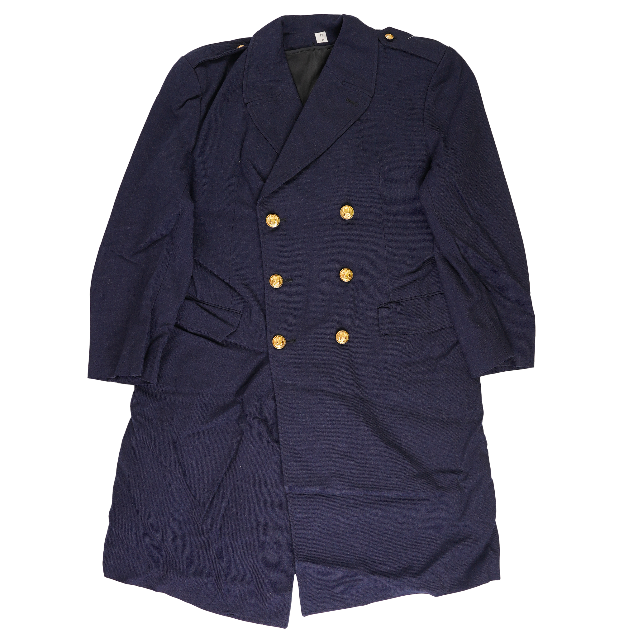 Vintage French Blue Greatcoat – Military Style