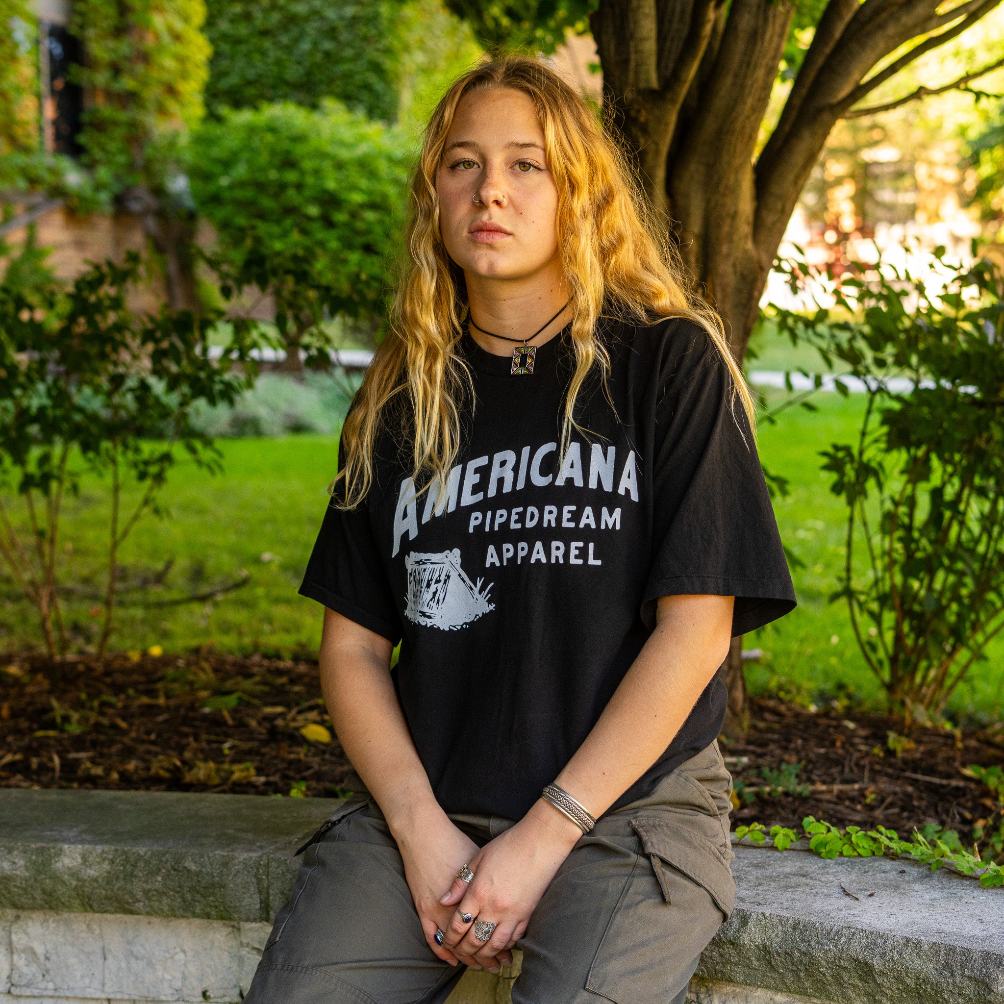 Black Americana Pipedream Tee - USA Made