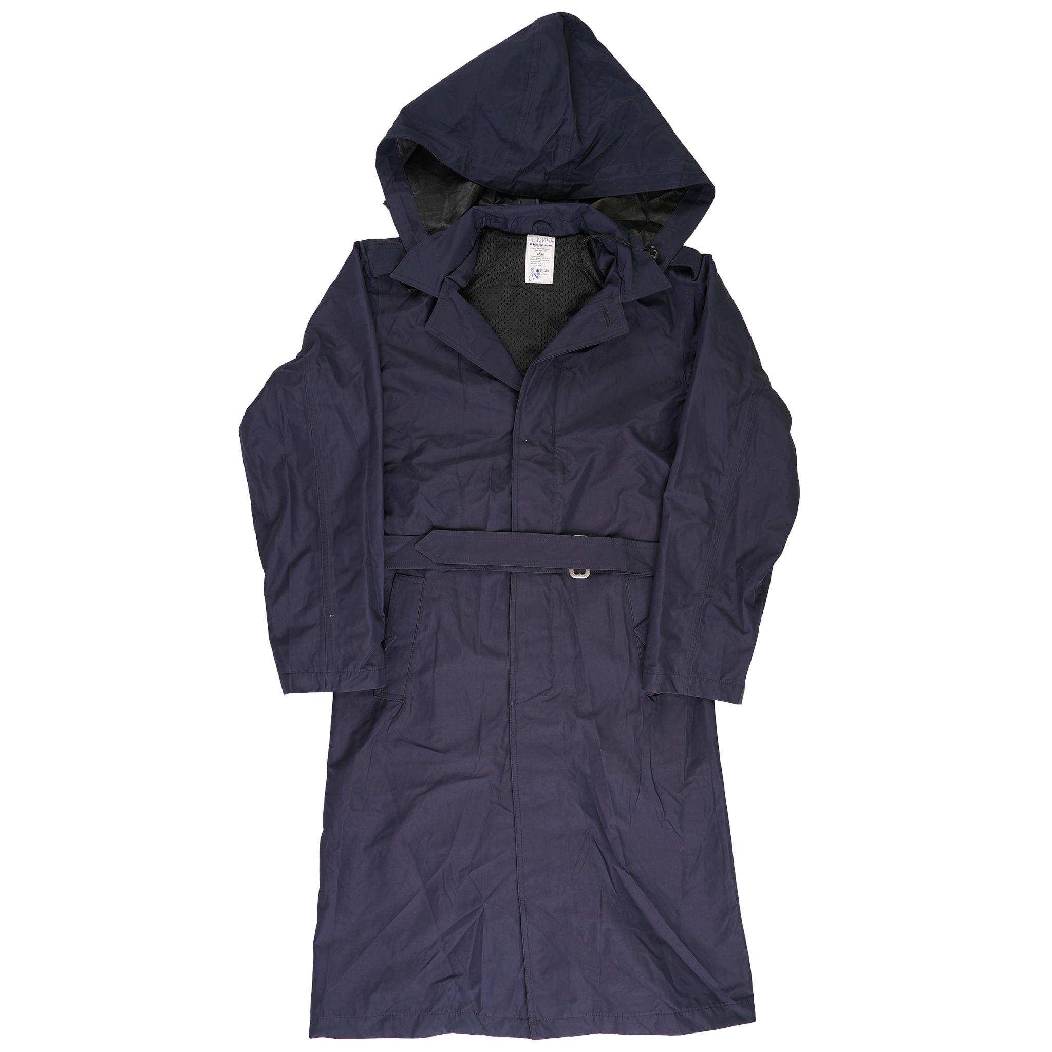 Waterproof Romanian Trenchcoat with Hood & Belt
