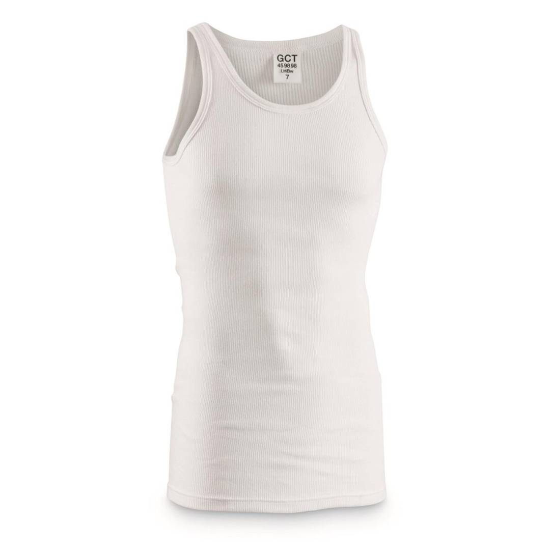Classic German White Tank Top for Men