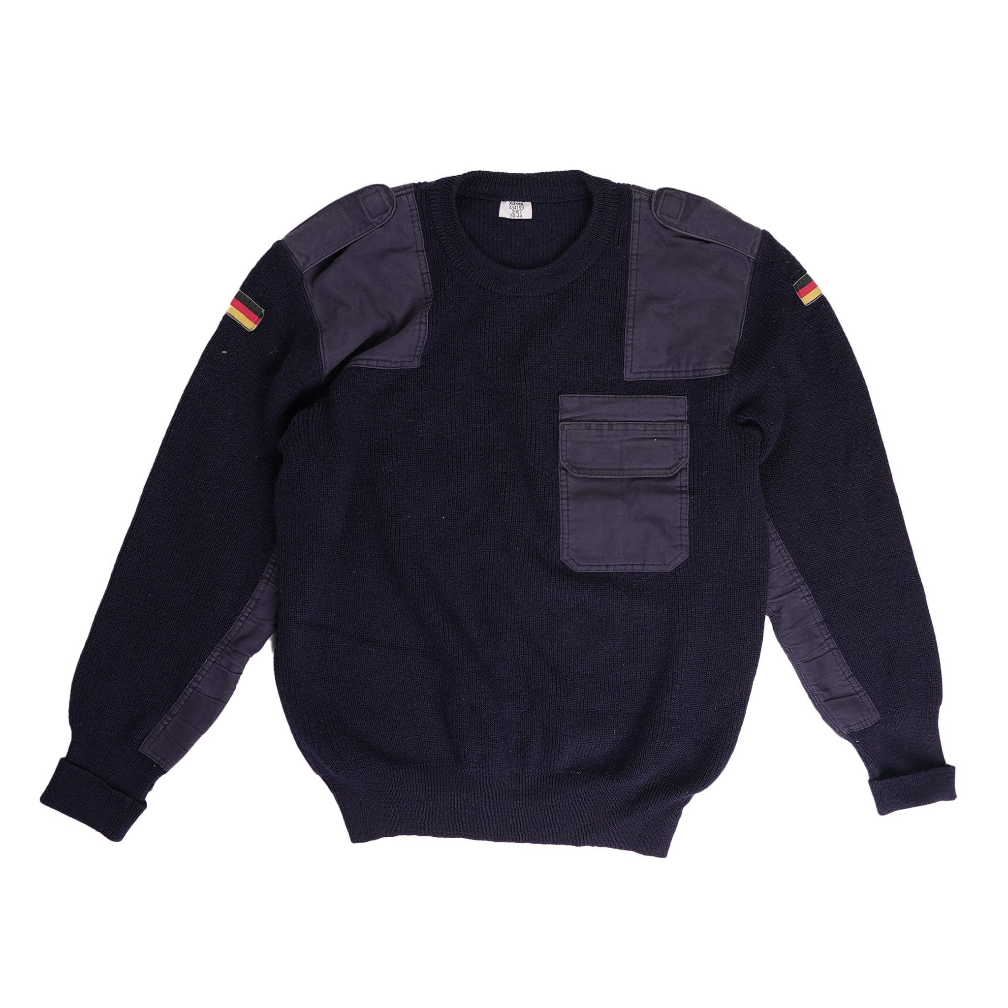 German Blue Commando Sweater - Military Style Pullover