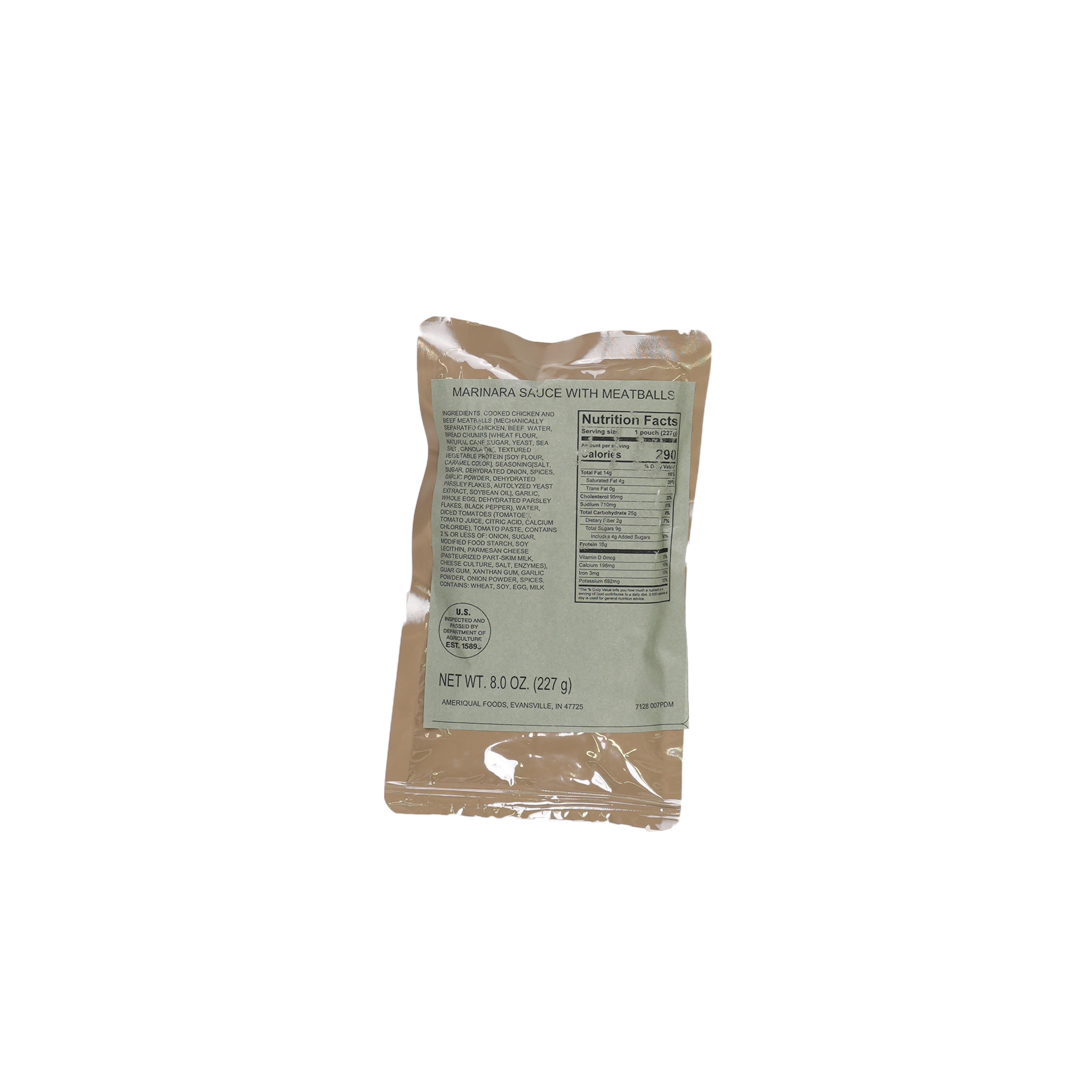 Marinara Meatball MRE Meal - Ready to Eat