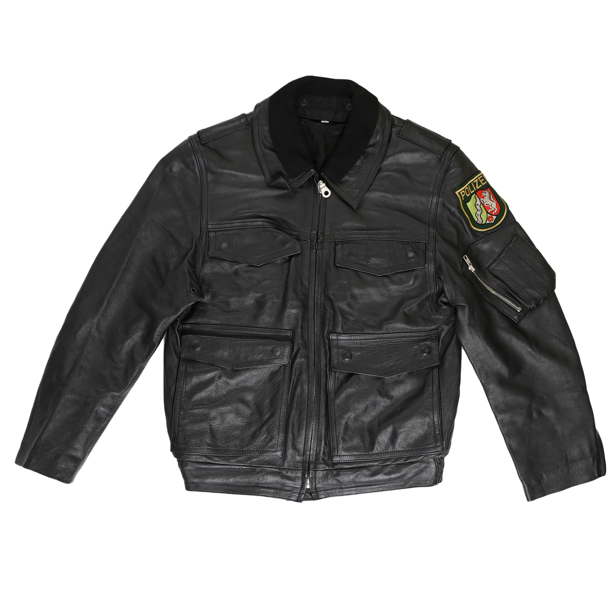 Authentic German Police Women's Leather Jacket
