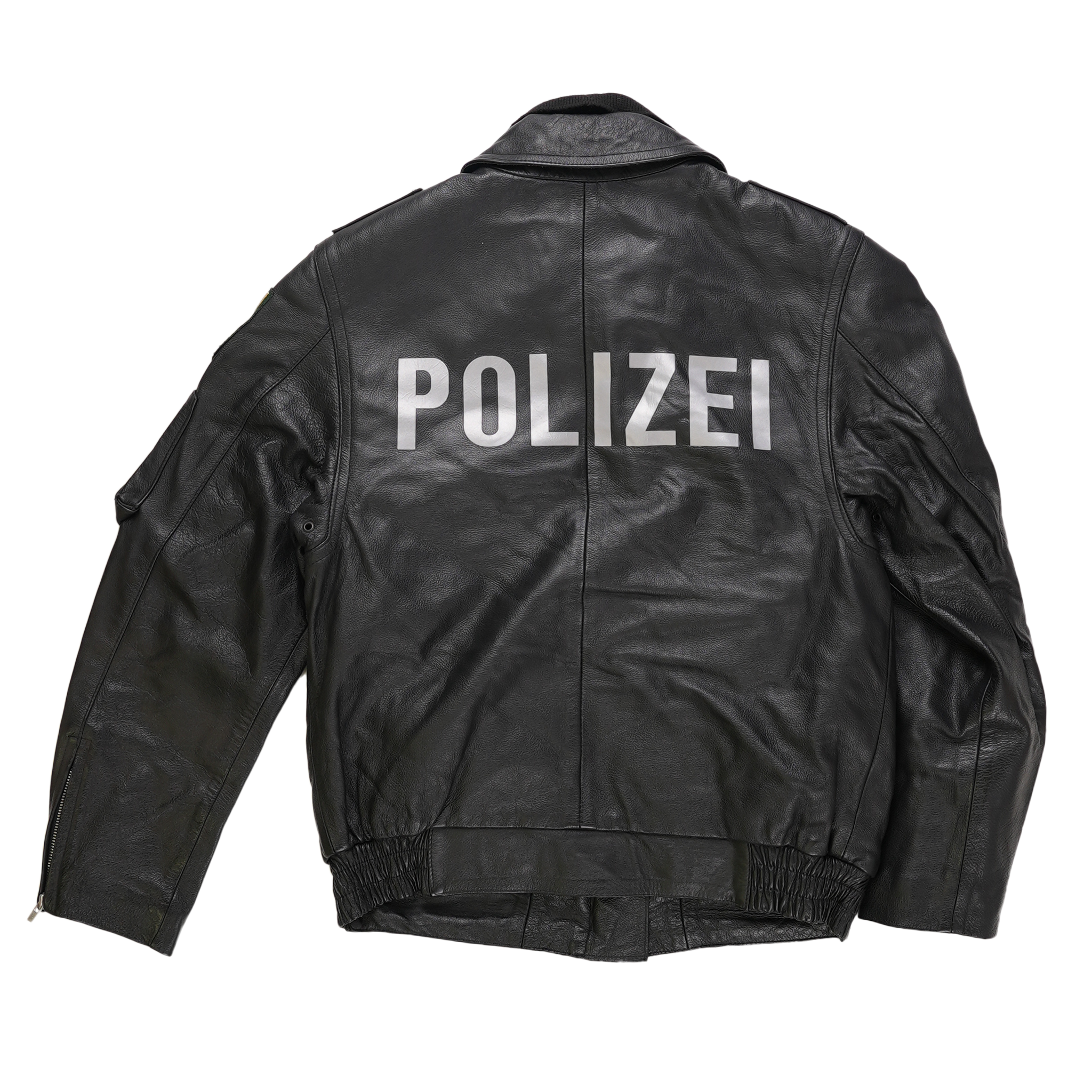 Authentic German Police Women's Leather Jacket