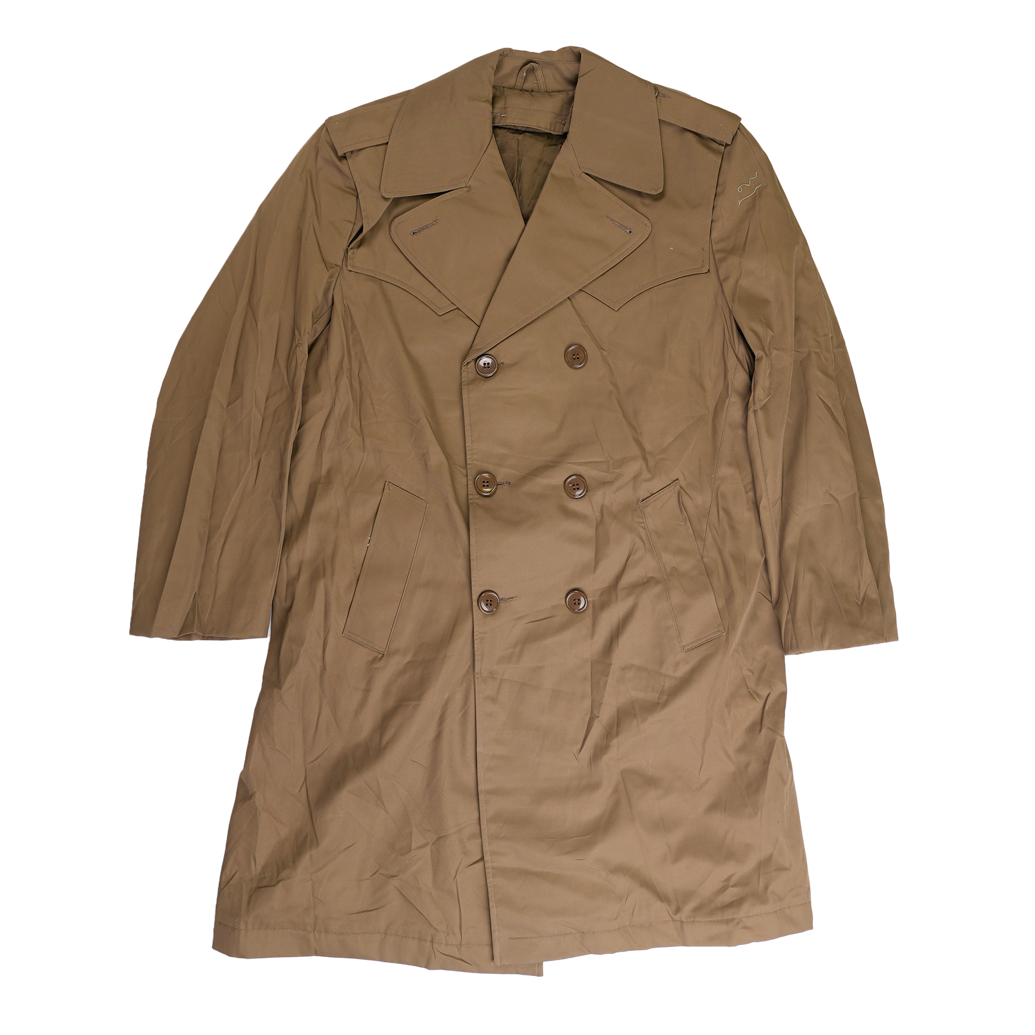 Italian Khaki Trenchcoat with Detachable Liner