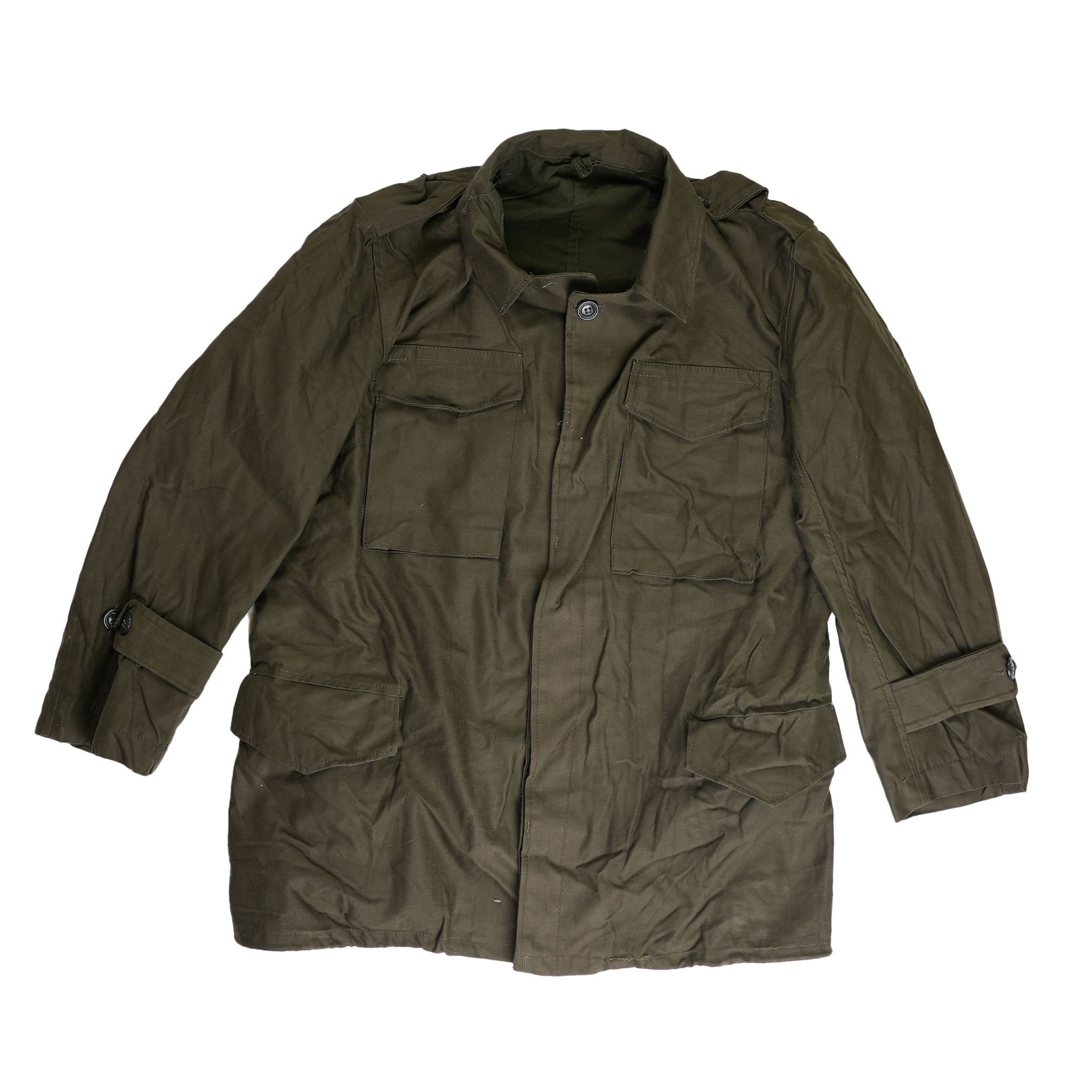 Greek Military M-65 Field Jacket in OD Green with Liner