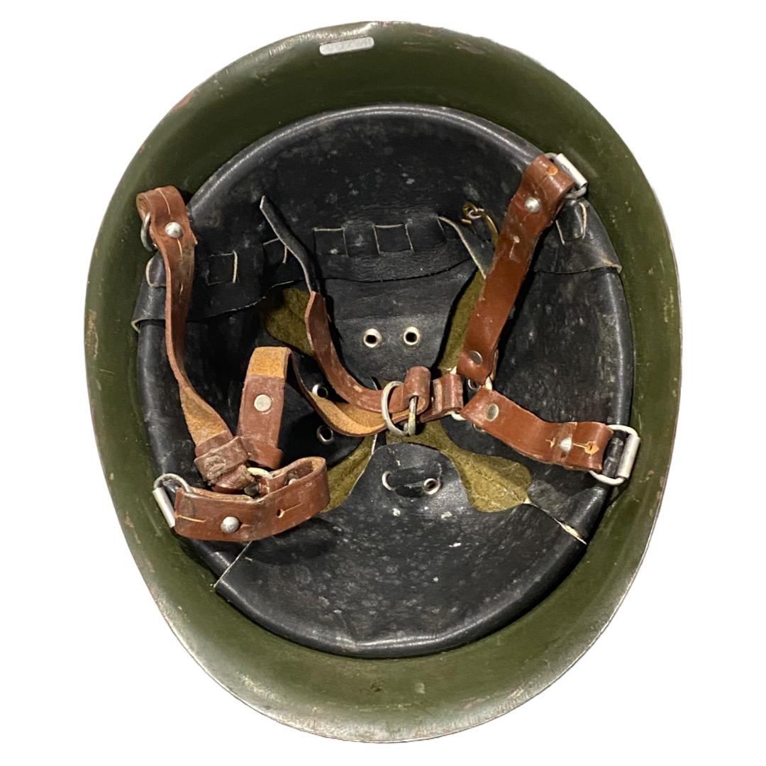 Vintage Romanian M1973 Military Steel Helmet
