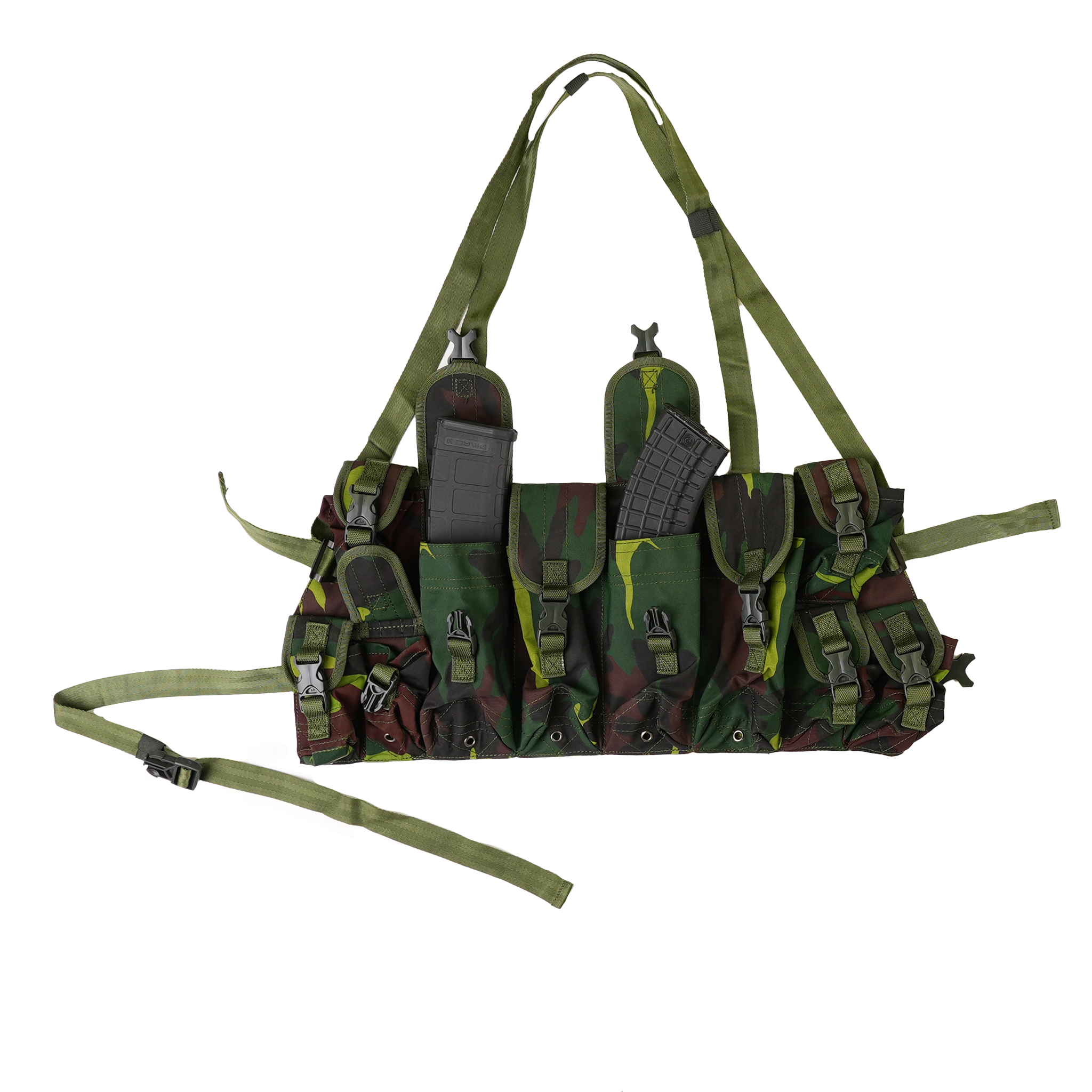 K07 Woodland Chest Rig – Tactical Gear for Outdoor Use