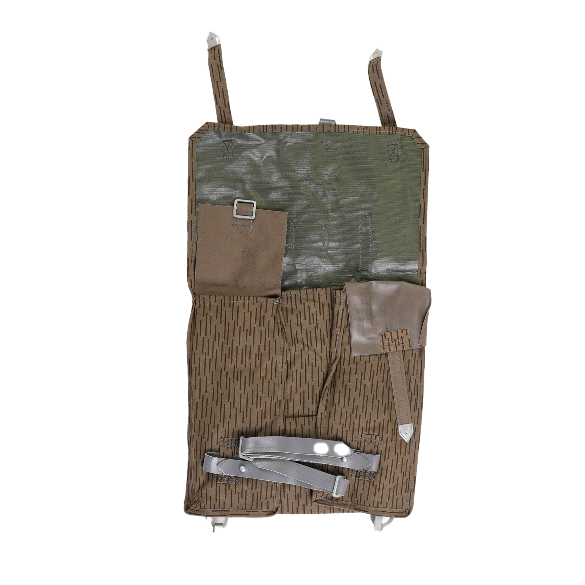 Vintage East German Strichtarn Backpack with Straps