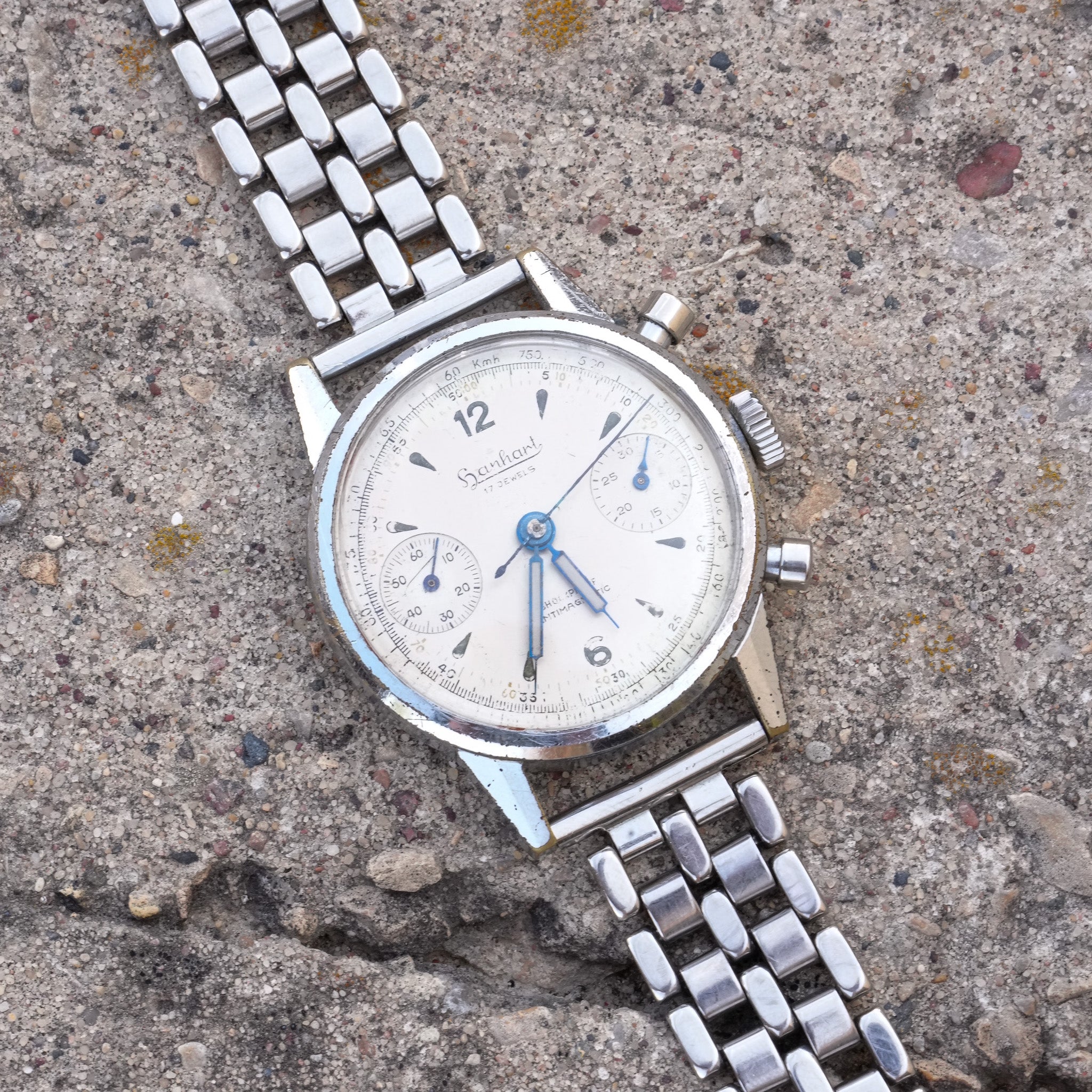 Vintage Hanhart WWII Pilot Chronograph Watch