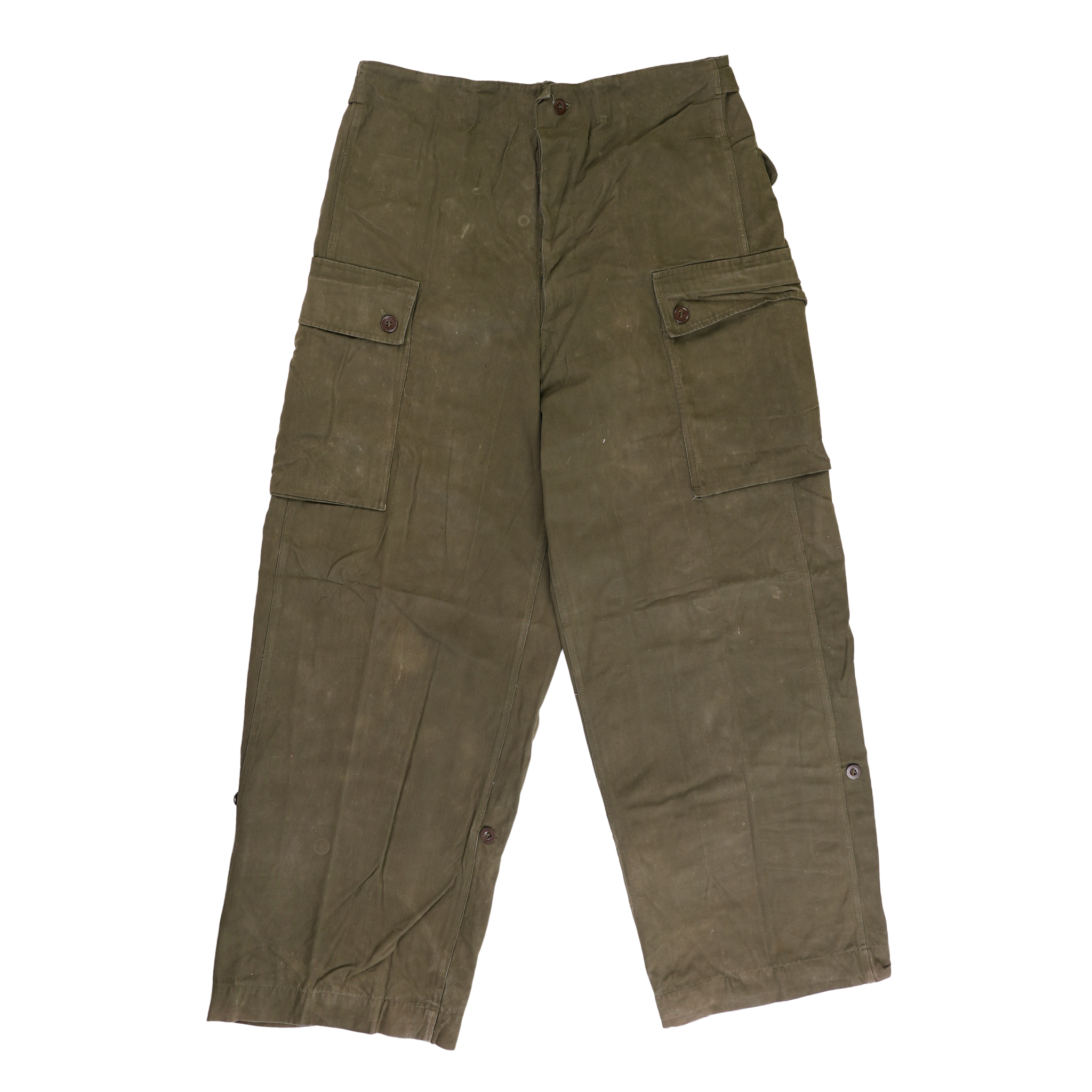 Vintage Dutch Canvas Fatigue Pants - Grade 2