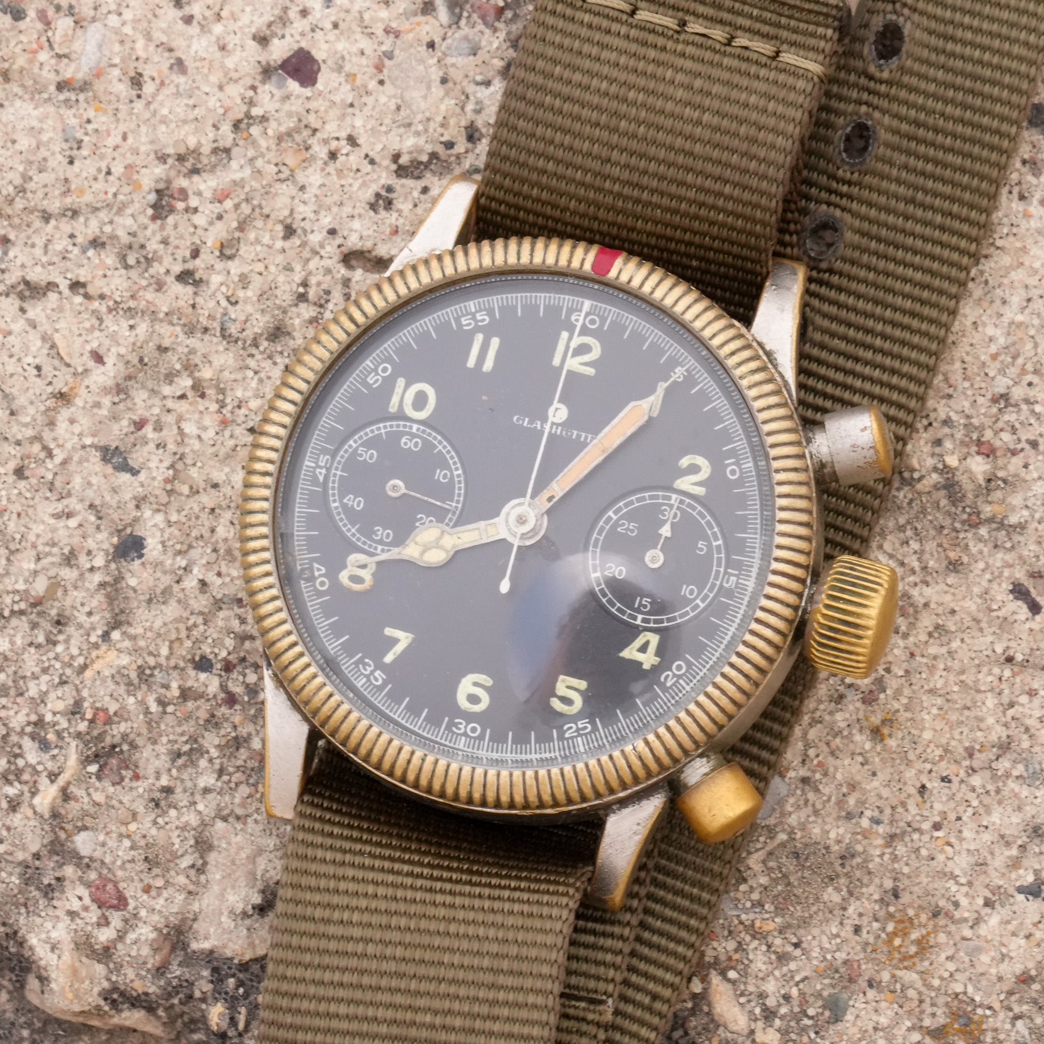 Vintage WWII Luftwaffe Chronograph Watch - UROFA 59