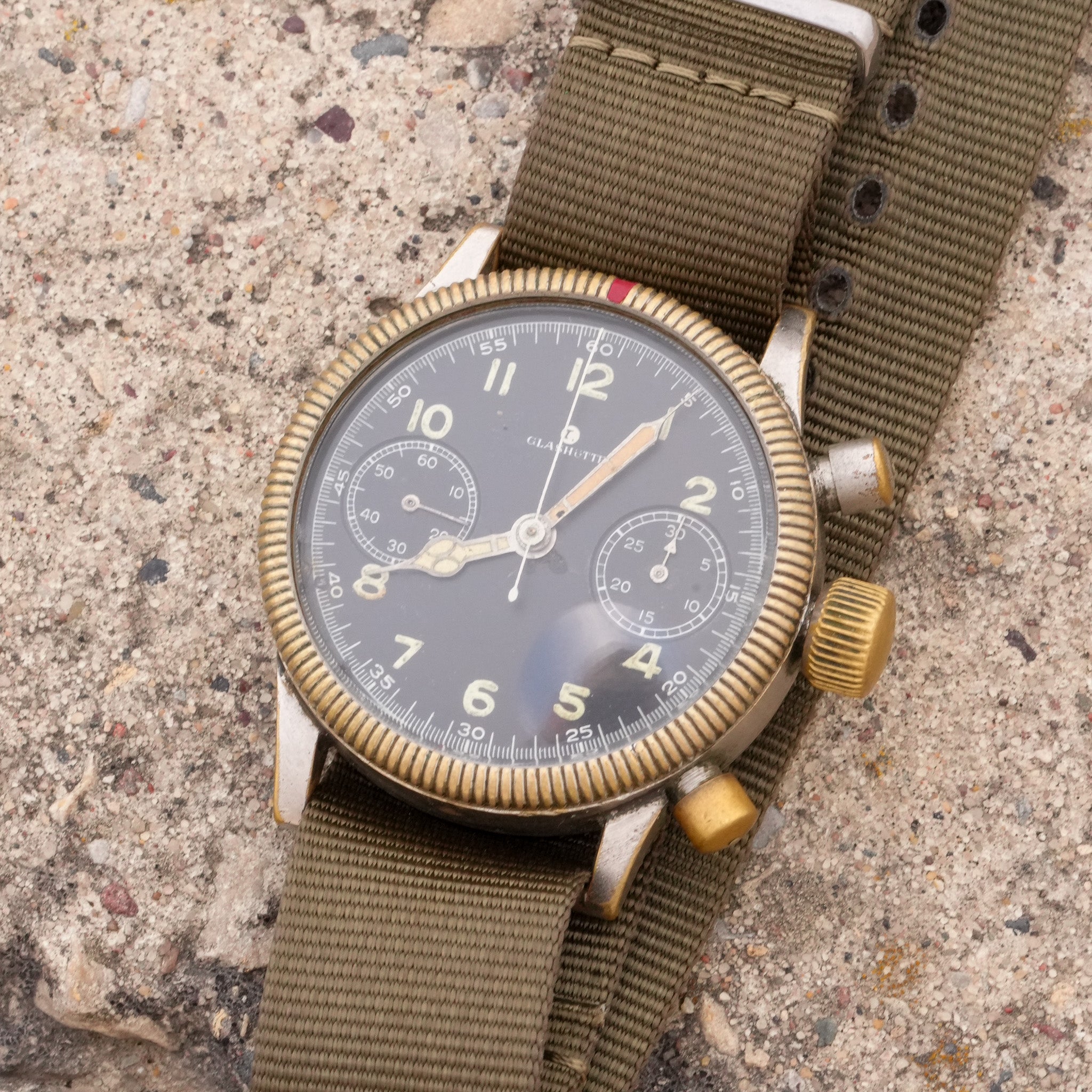 Vintage WWII Luftwaffe Chronograph Watch - UROFA 59
