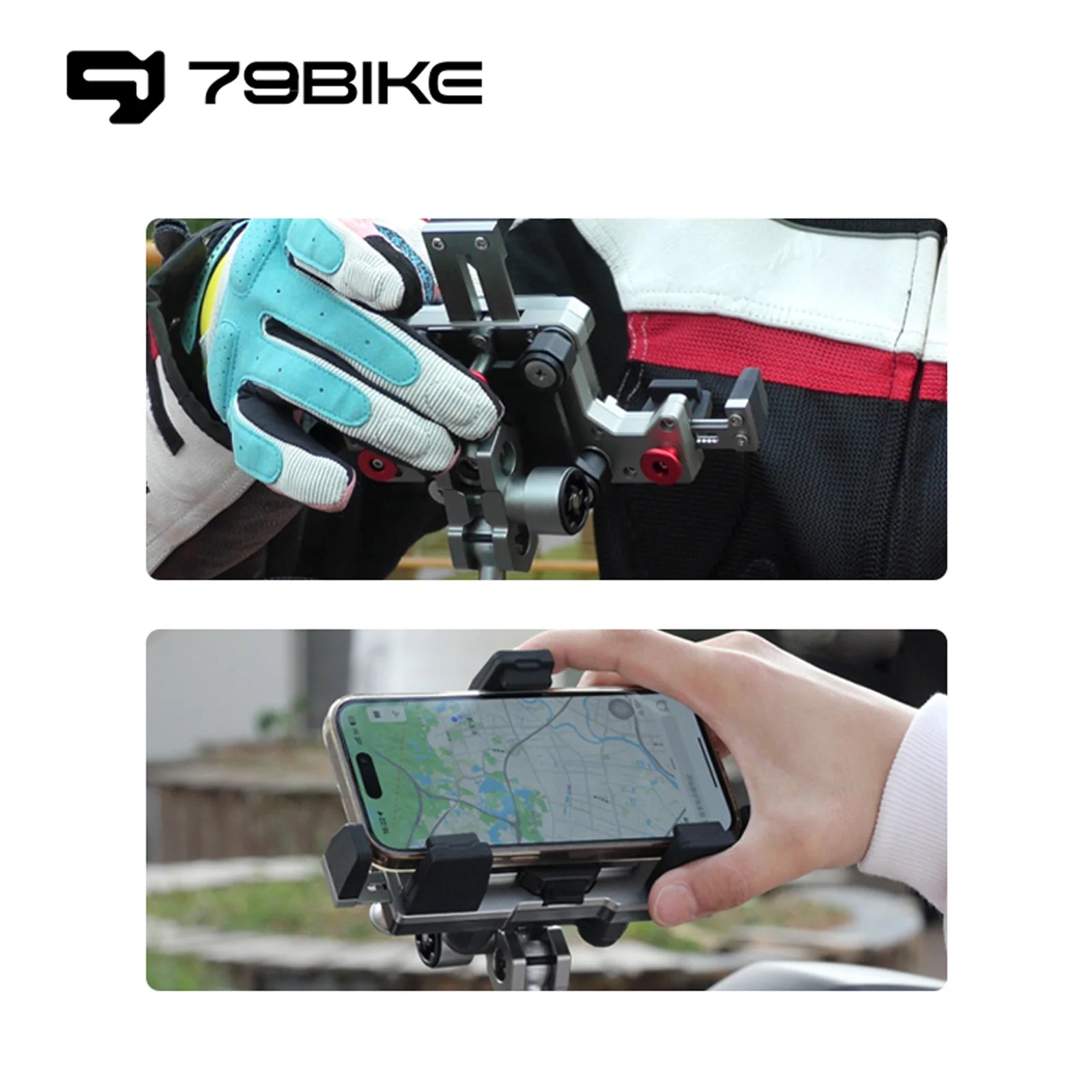 Aluminum Bike Phone Holder - Durable & Secure