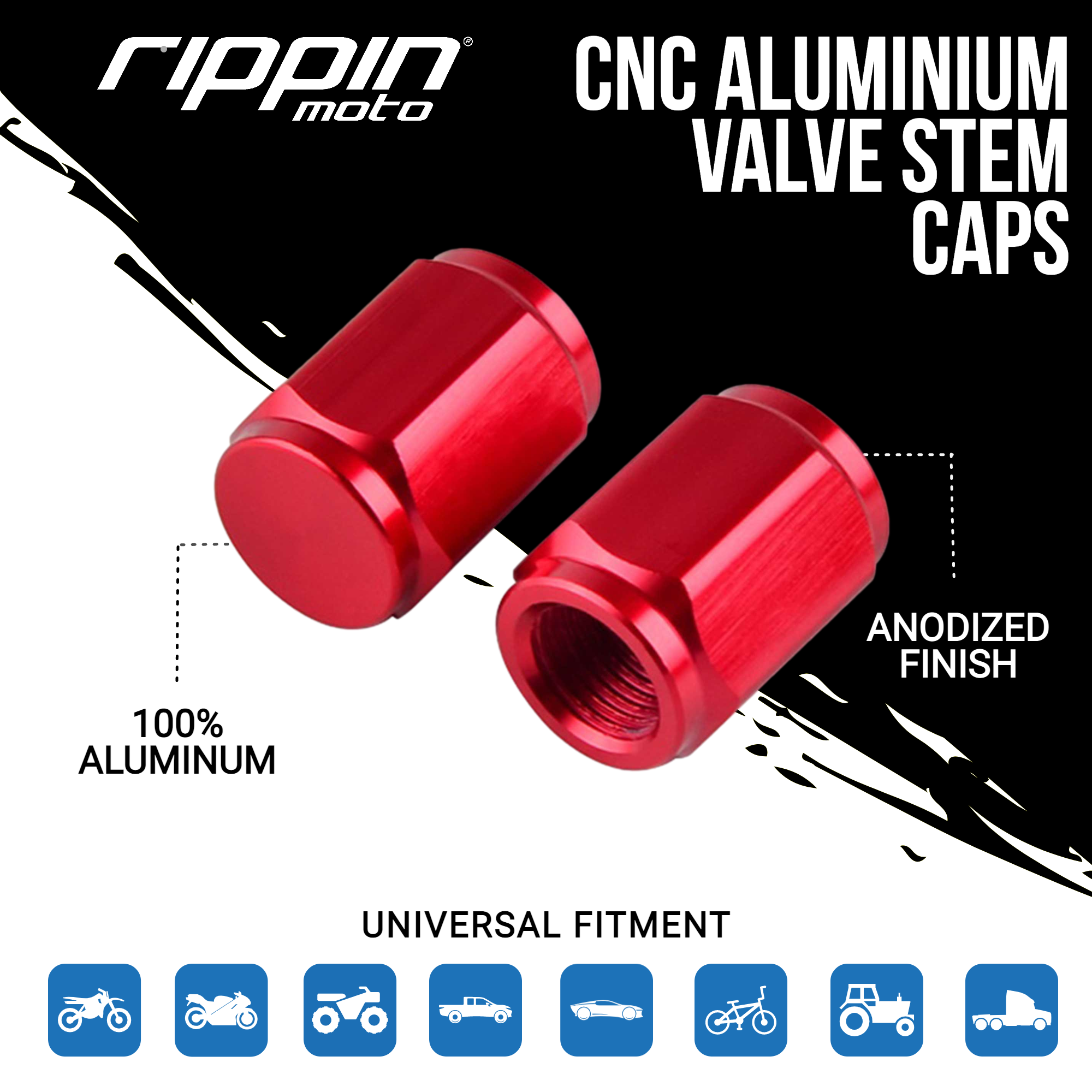 Premium CNC Billet Valve Stem Caps