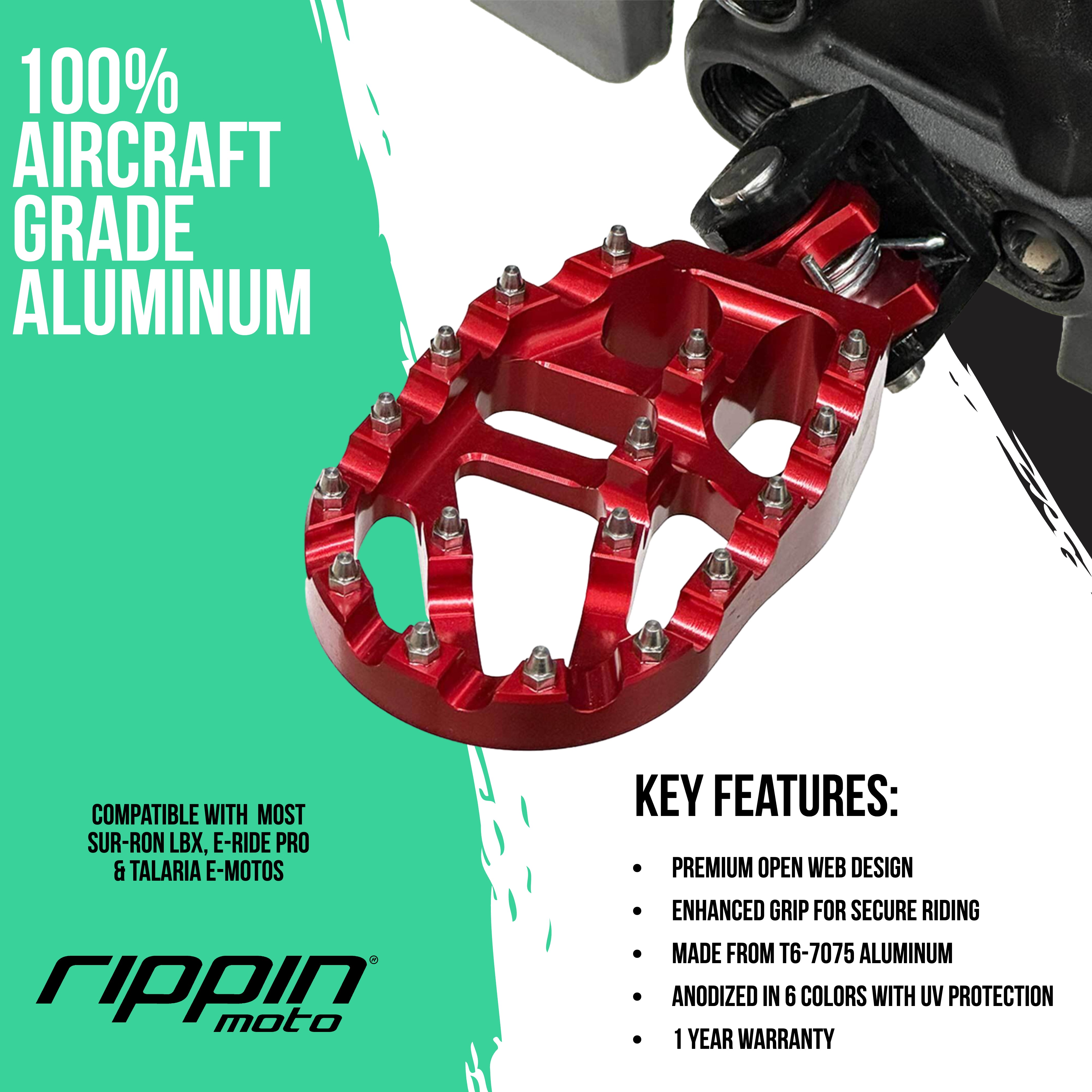 E-Moto Race Foot Pegs for Off-Roading